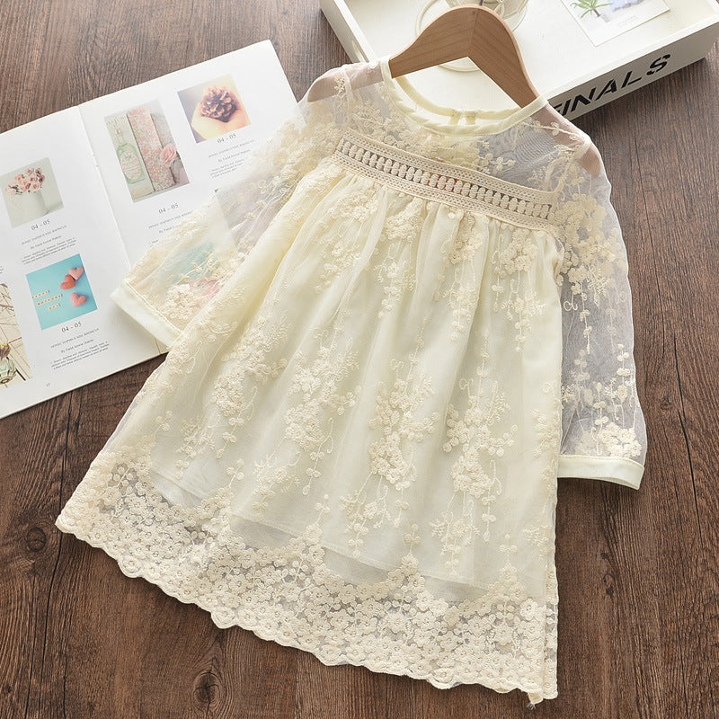 Vestido Infantil Rendado