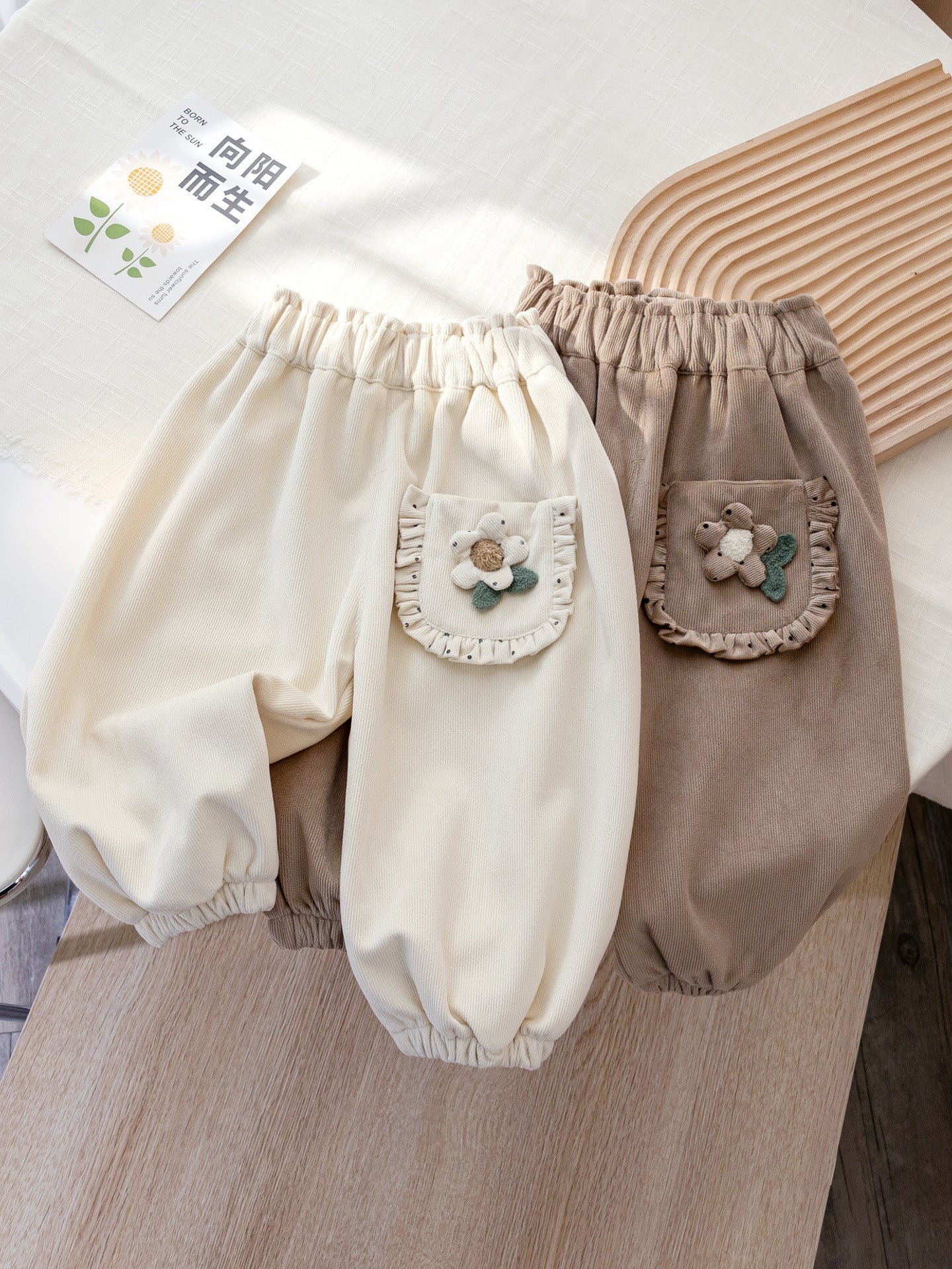 Calça Infantil Feminina Bolso Florzinha