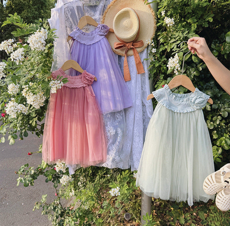 Vestido Infantil Rosinha e Tule