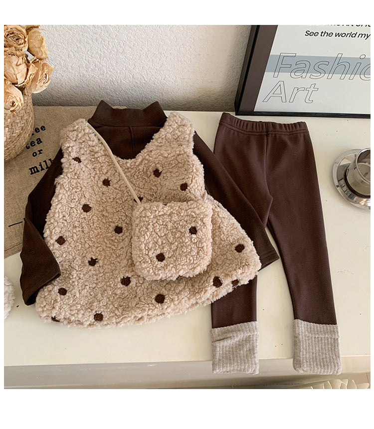 Conjunto Infantil Feminino Inverno 3 Peças