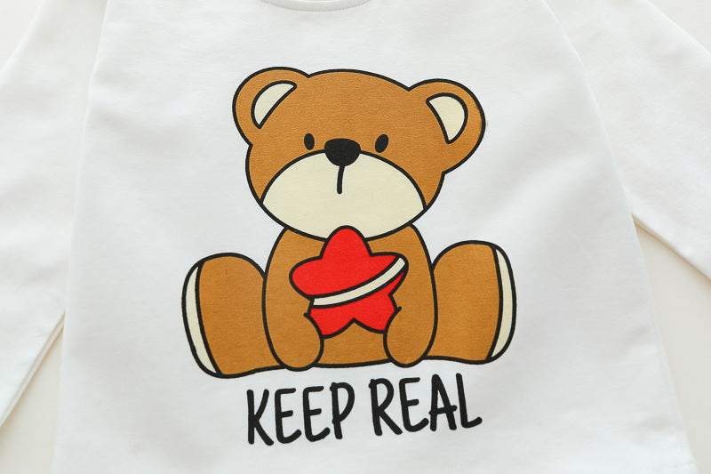 Conjunto Infantil Masculino 3 Peças Ursinho