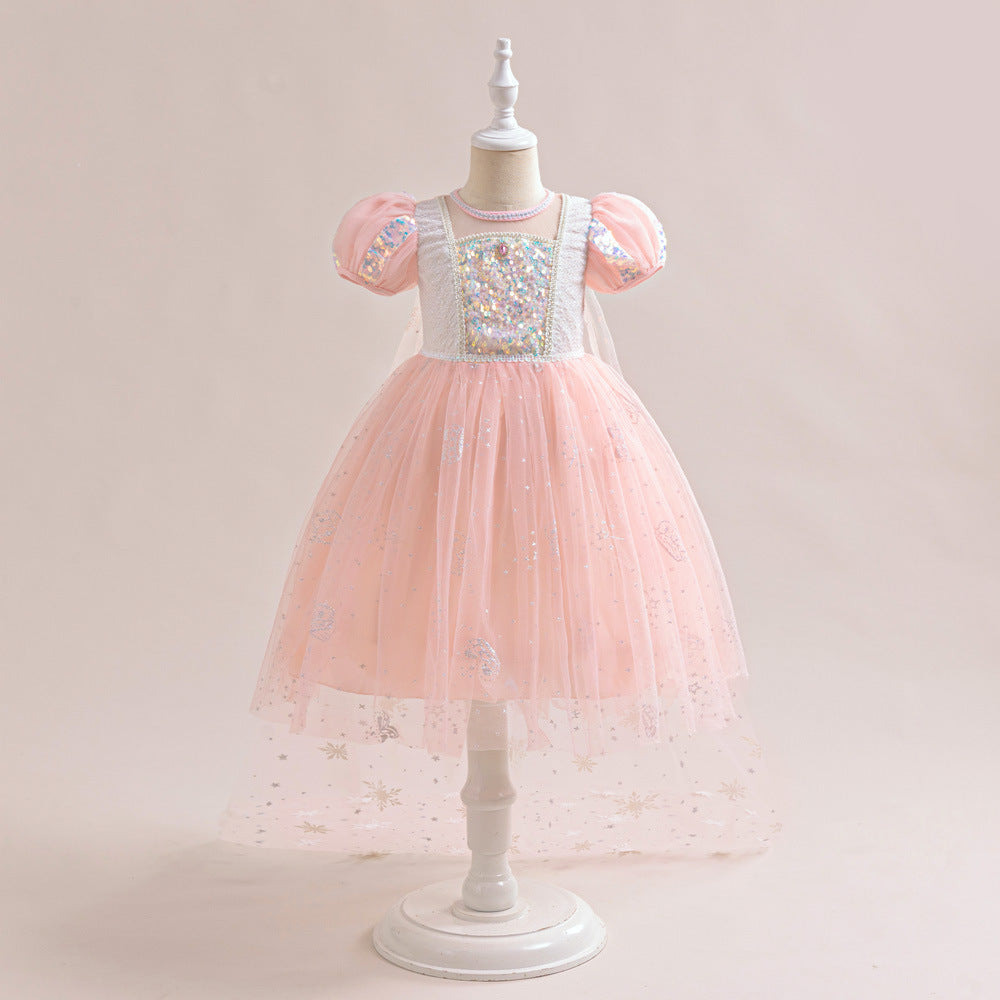 Vestido De Festa Infantil Princesa Brilhante