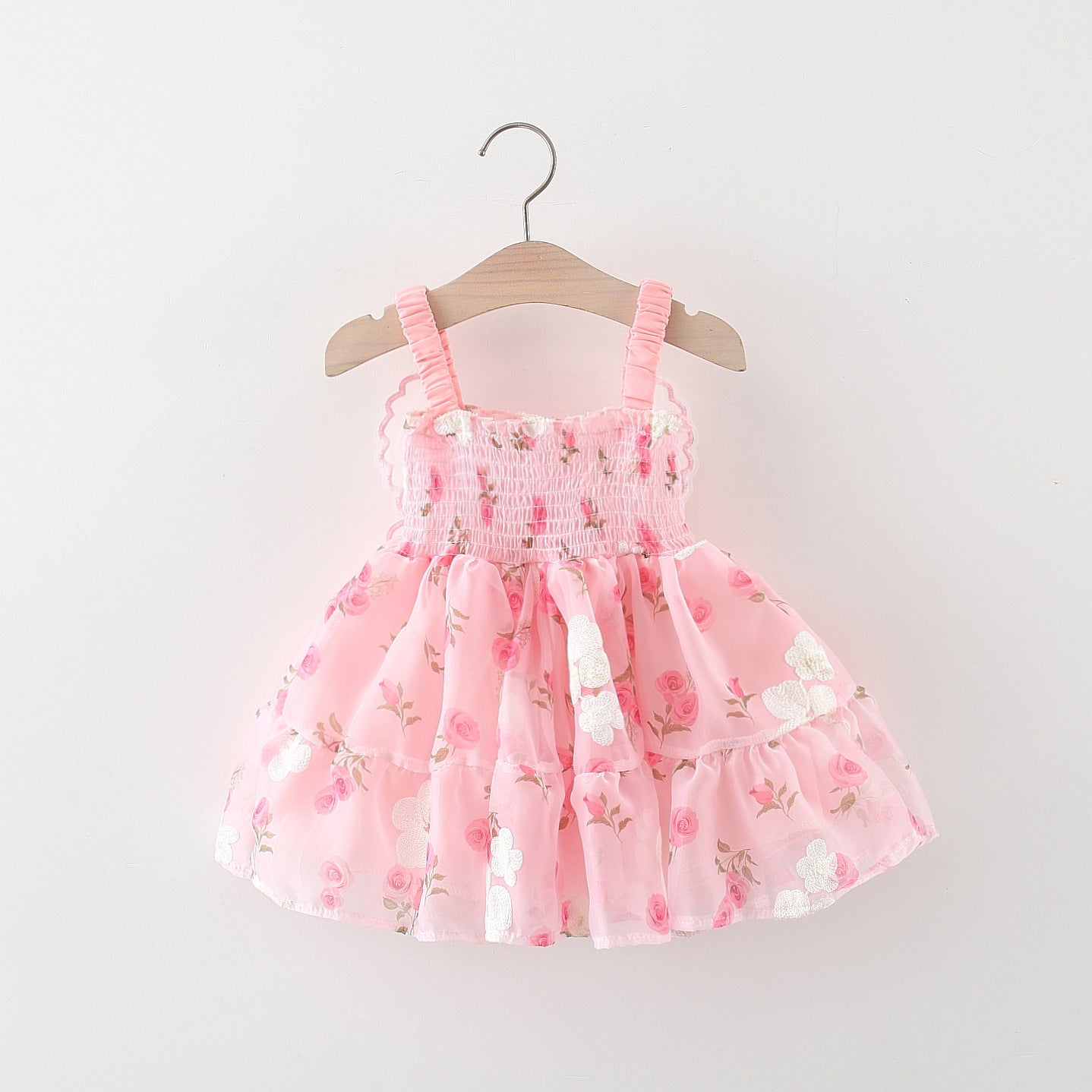 Vestido Infantil Florzinhas com Asa