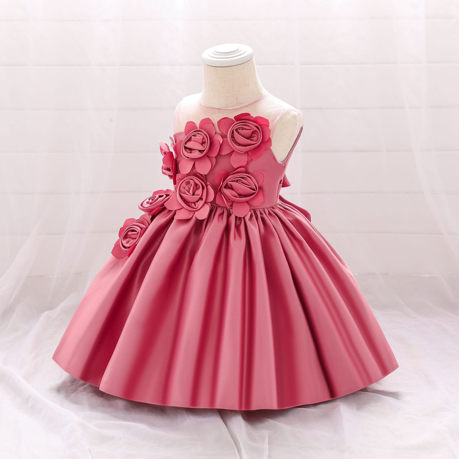 Vestido  Infantil De Festa Florzinhas