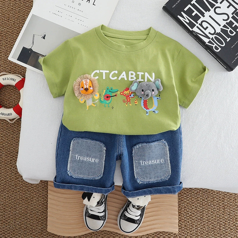 Conjunto Infantil Masculino Animais
