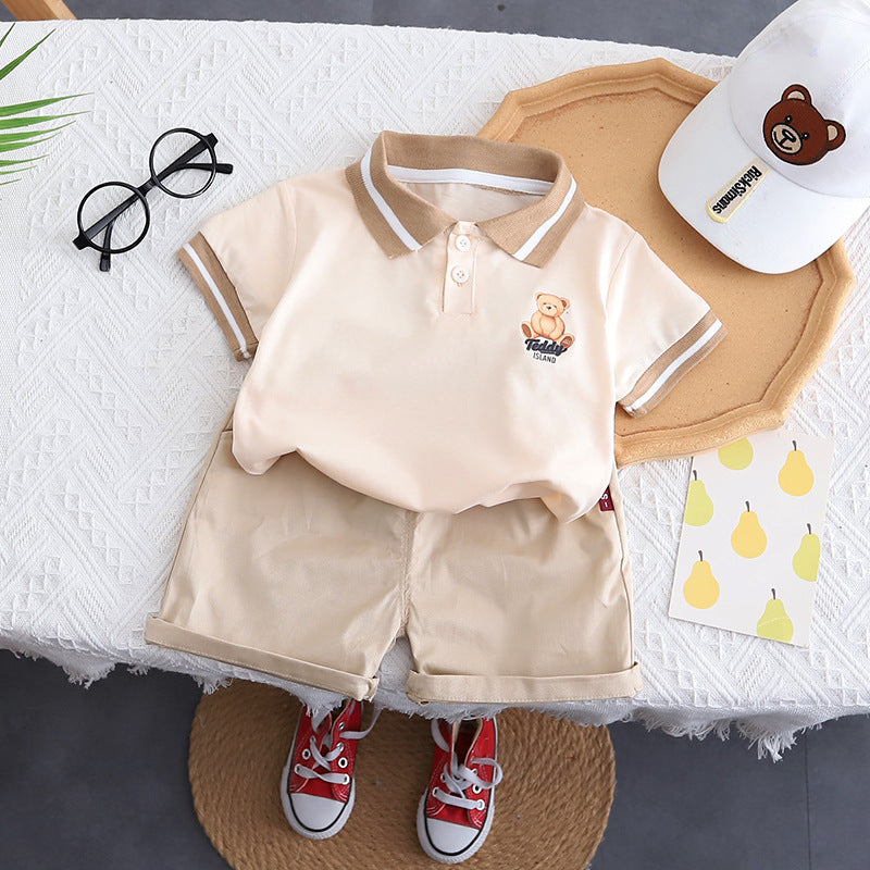 Conjunto Infantil Masculino Polo Ursinho