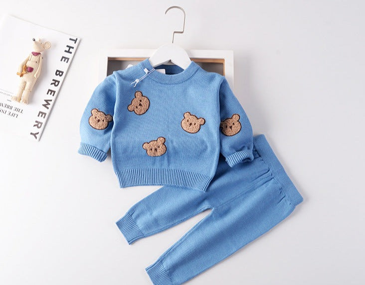 Conjunto Infantil Tricô Ursinhos