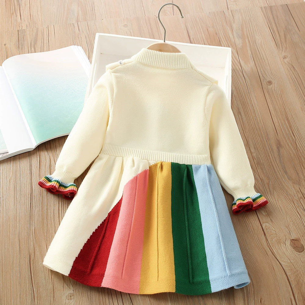 Vestido Infantil Tricô Hello Kity