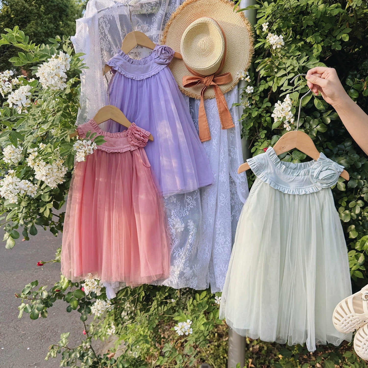 Vestido Infantil Rosinha e Tule