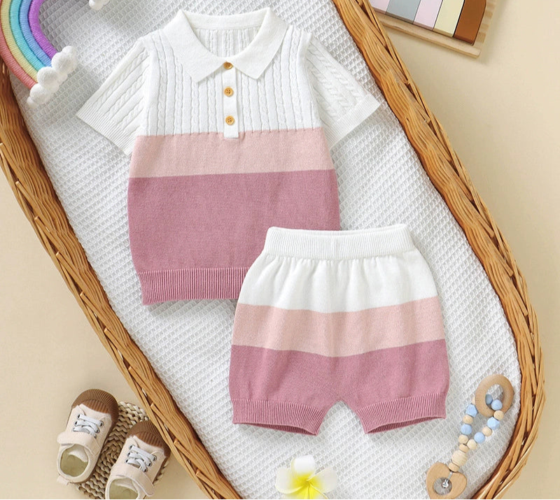 Conjunto Infantil Masculino Polo Botões