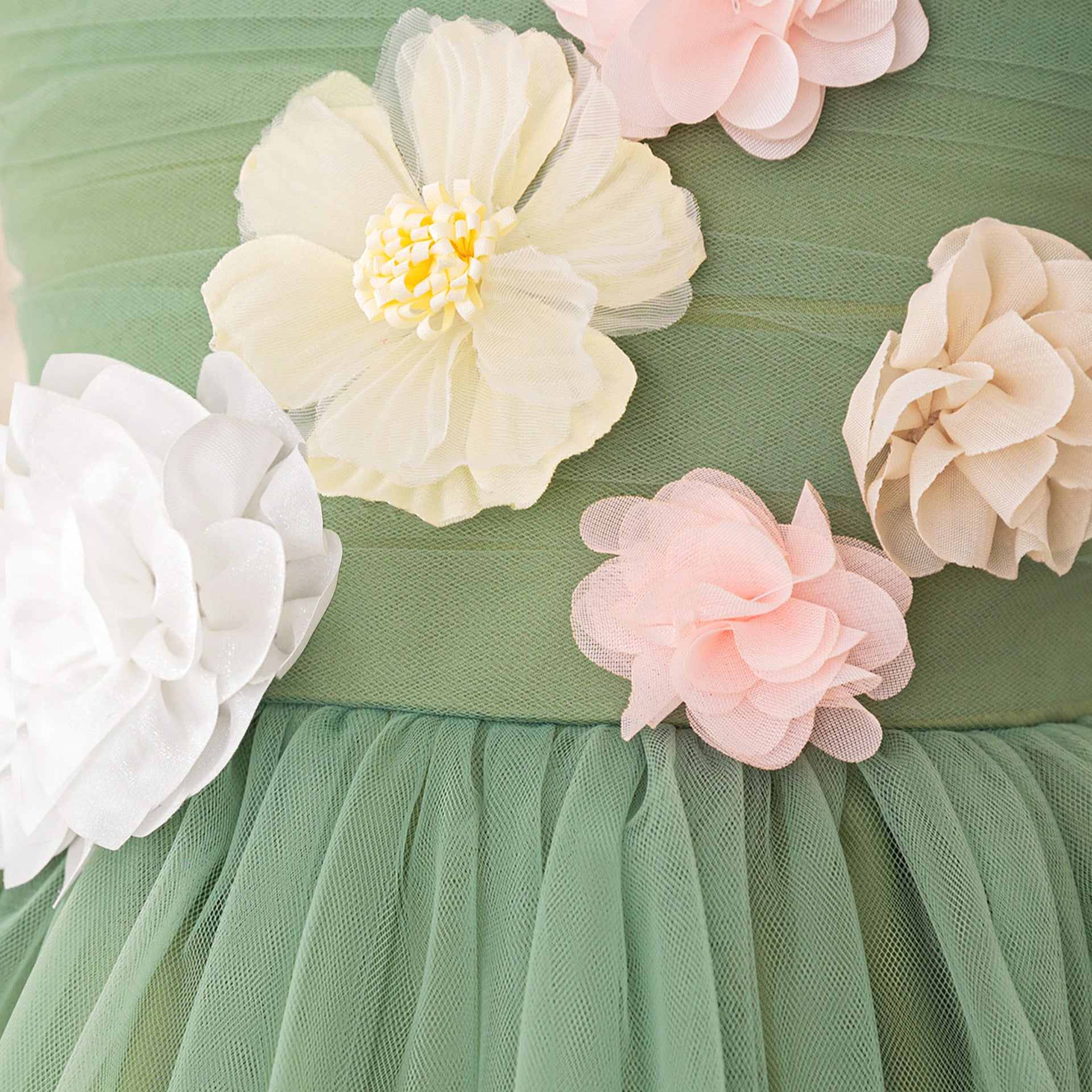 Vestido De Festa Infantil Flores