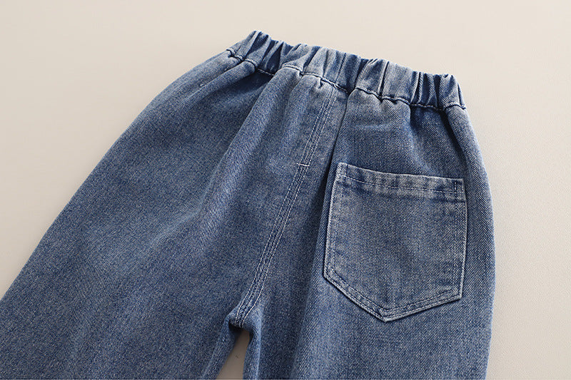 Conjunto Infantil Jeans Bolsinhos 3 Peças