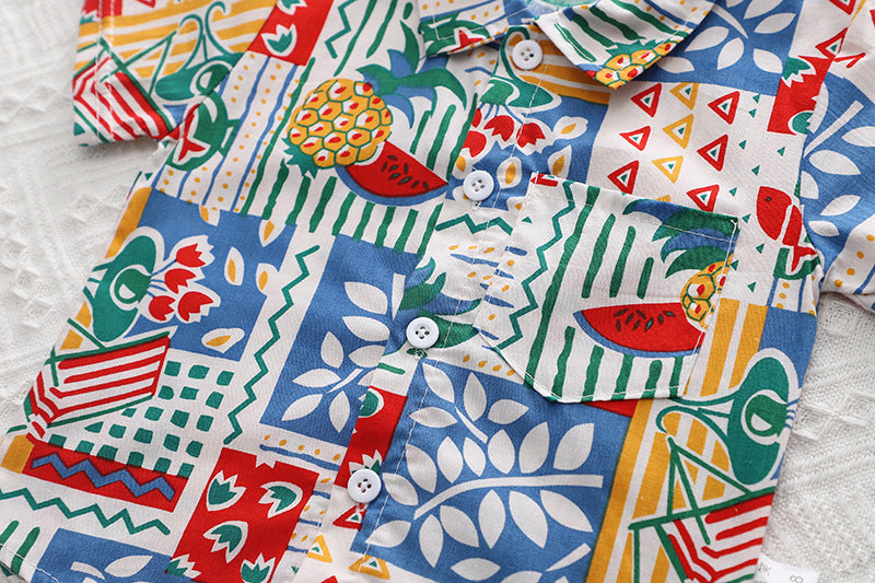 Conjunto Infantil Masculino Camisa Estampas