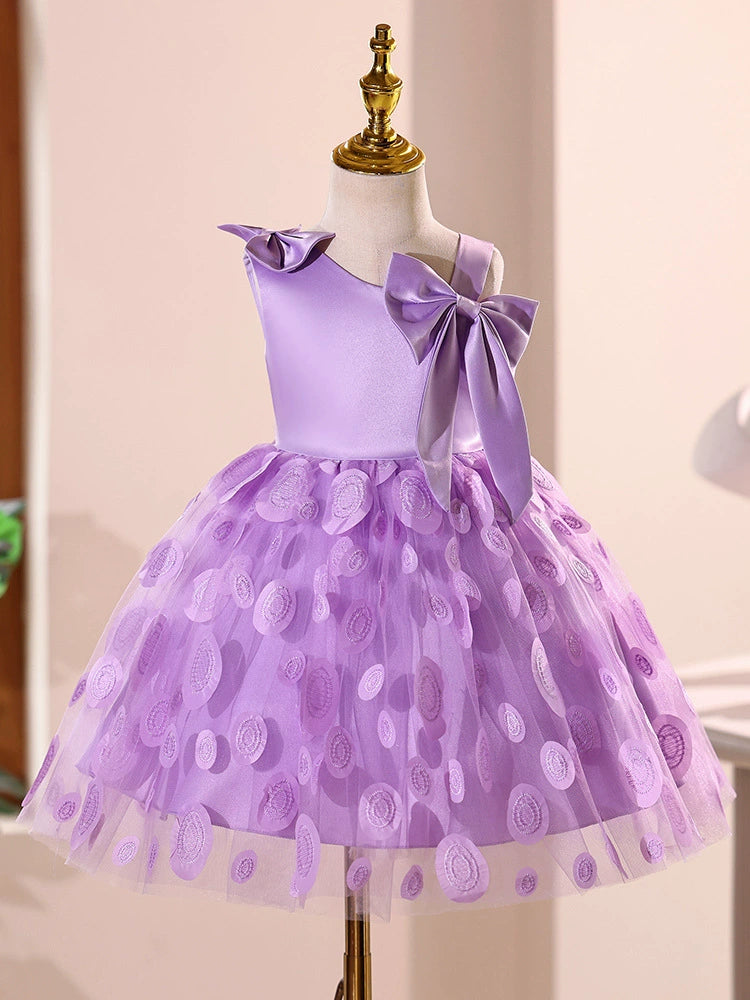 Vestido Infantil De Festa Luxo Laços