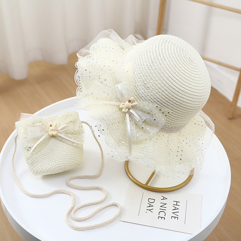 Chapéu Infantil + Bolsa Coelhinho Lacinho