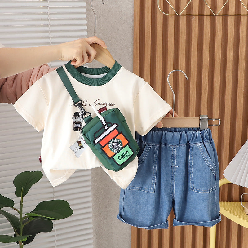 Conjunto Infantil Feminino Moderno Coffe