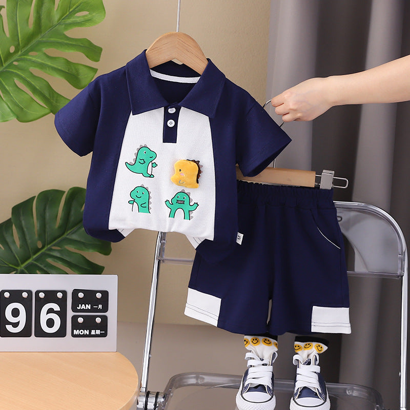 Conjunto Infantil Masculino Verão Dinossauros