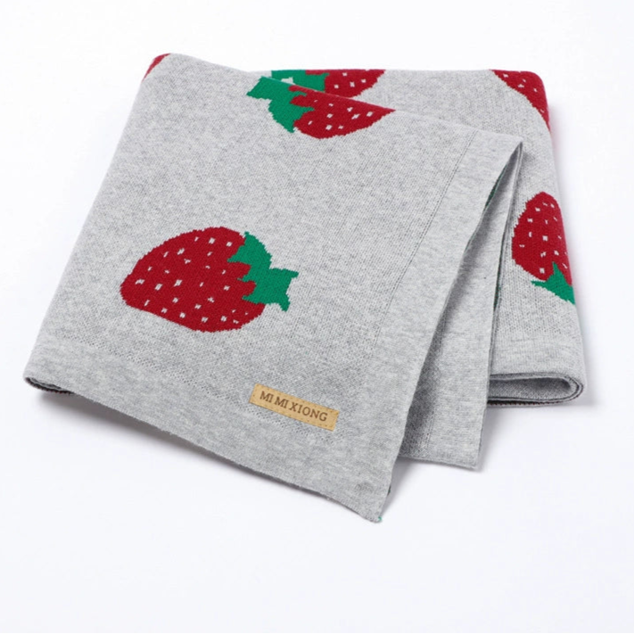 Manta Infantil Morangos