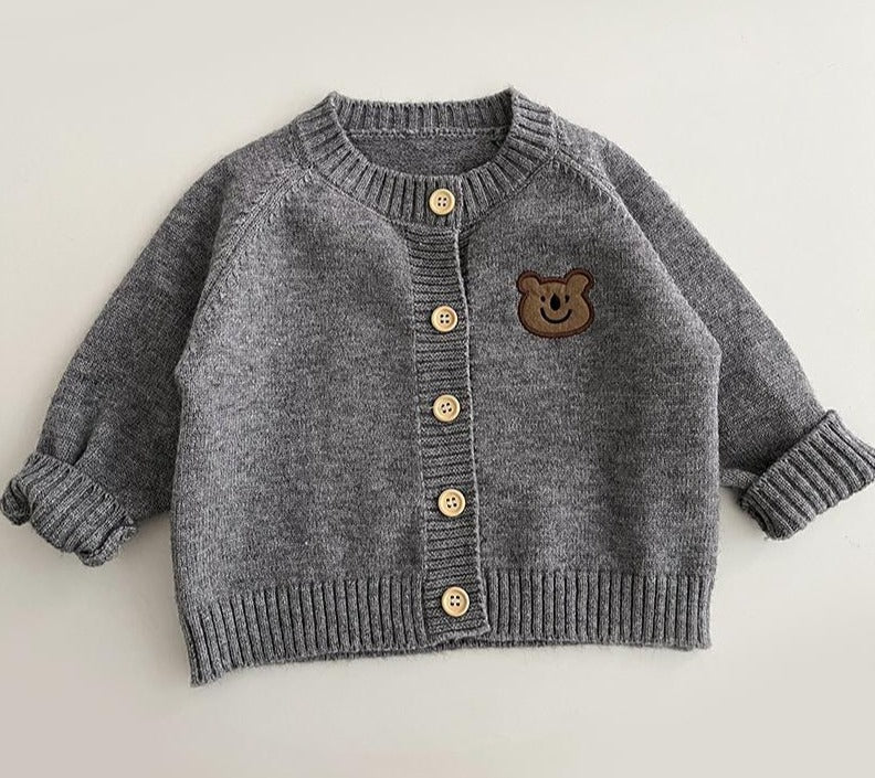 Cardigan Infantil Tricô Ursinho