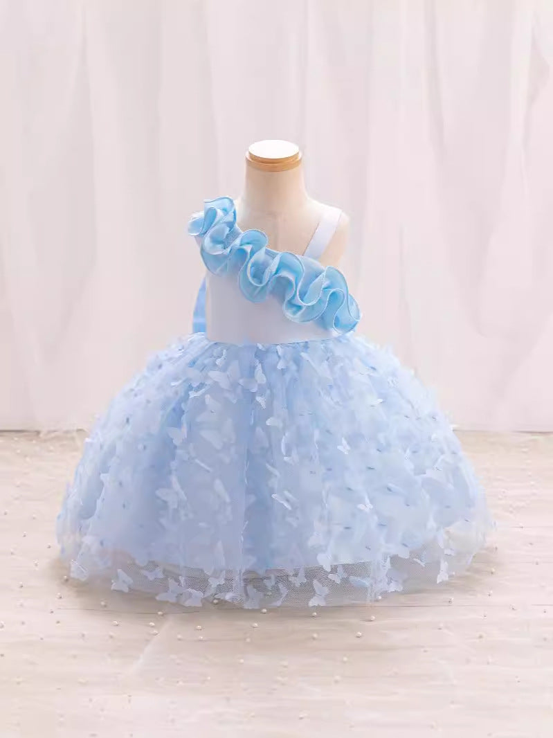 Vestido Infantil Tule Borboletinhas