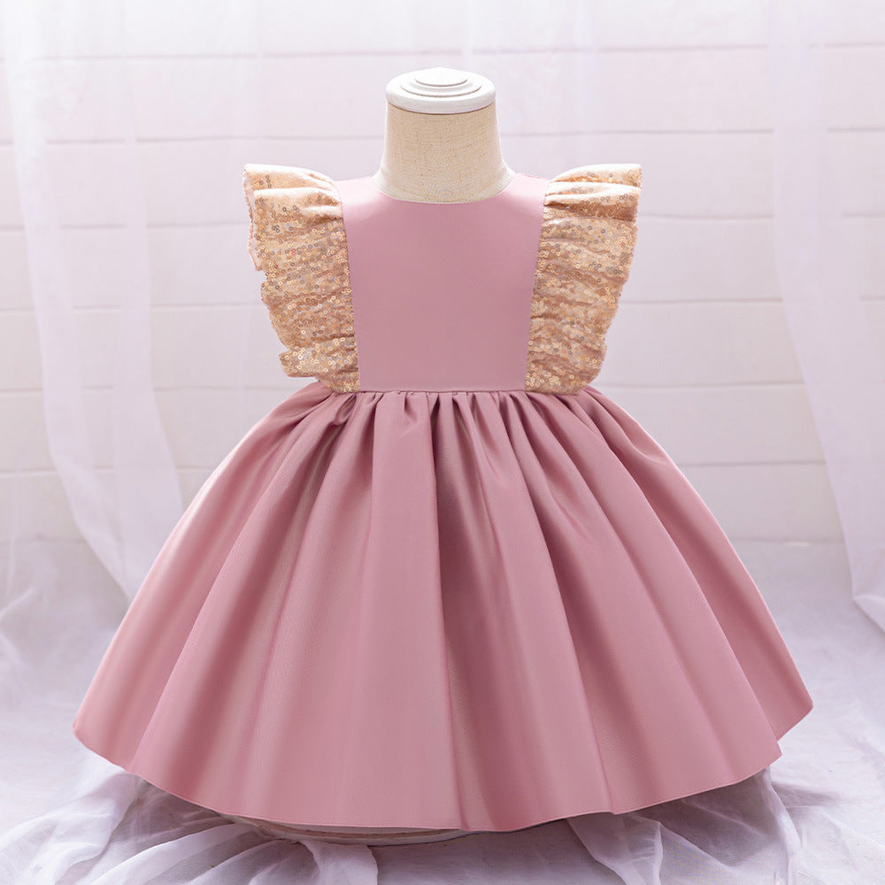 Vestido Infantil Manguinha Voadora