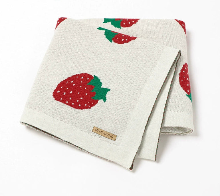 Manta Infantil Morangos