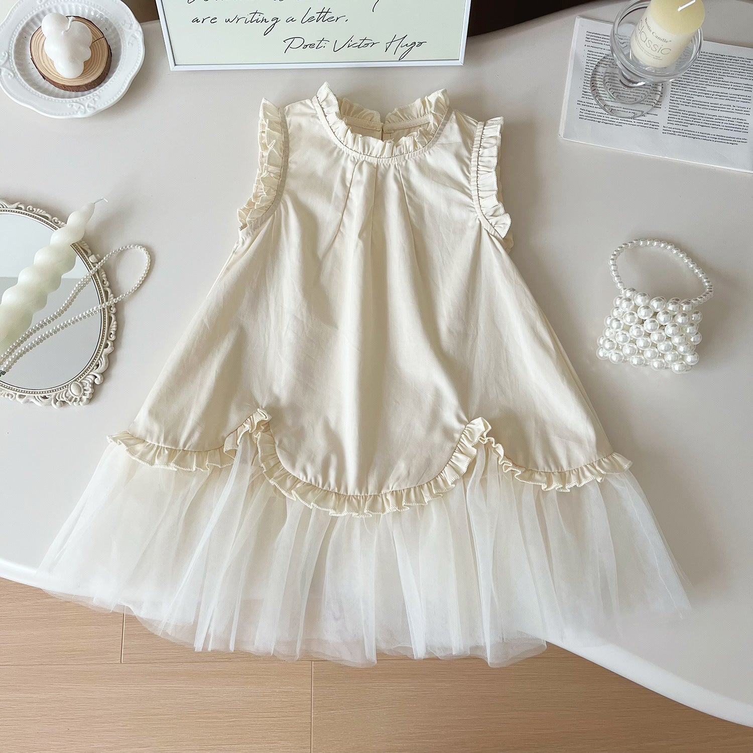 Vestido Infantil Barrinha de Tule