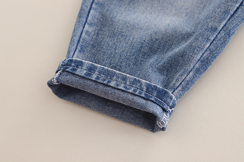 Conjunto Infantil Jeans Bolsinhos 3 Peças