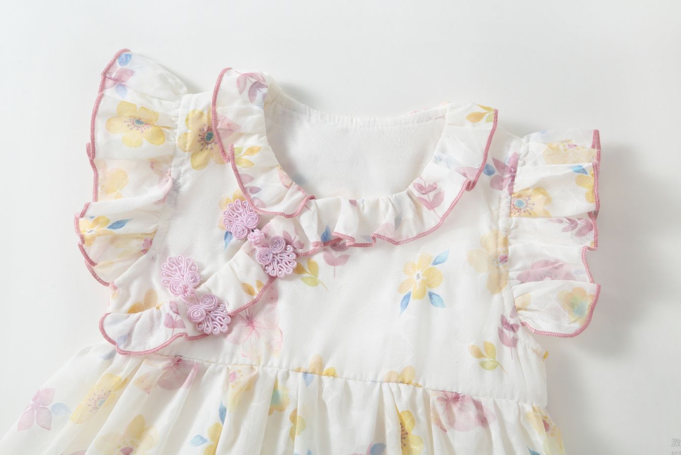 Vestido Infantil Verão Florzinhas com Chapéu