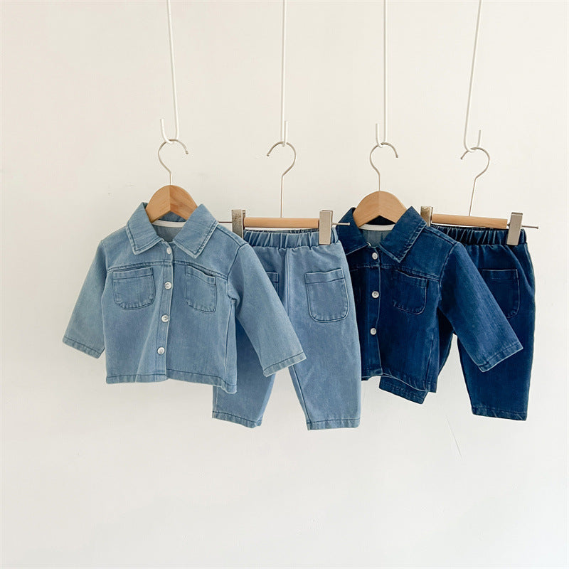 Conjunto Infantil Jeans Bolsinhos