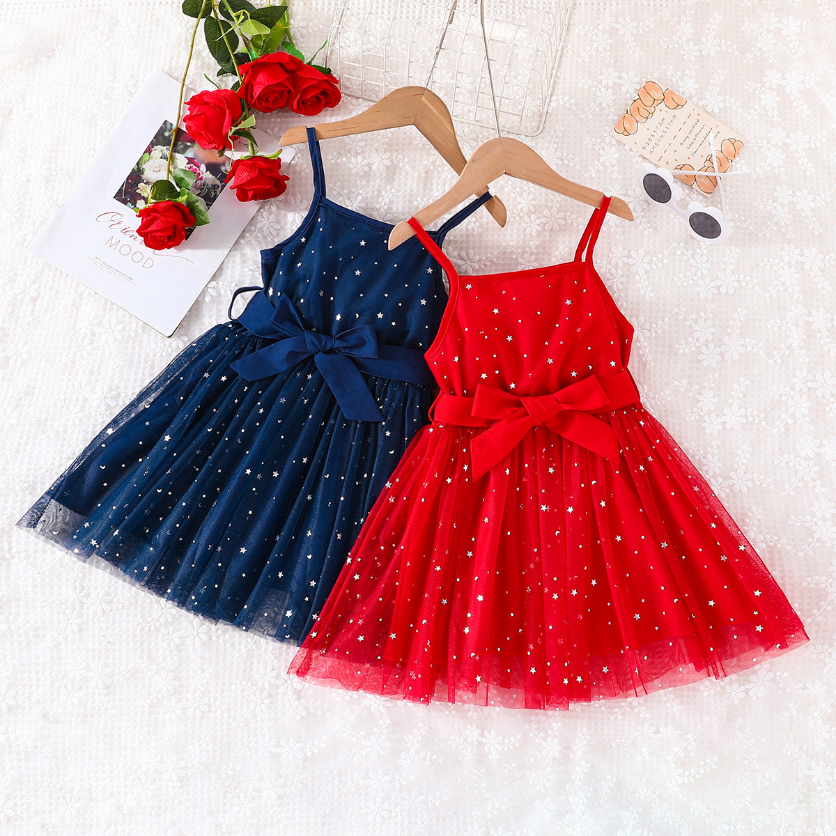 Vestido Infantil Estrelinhas Tule