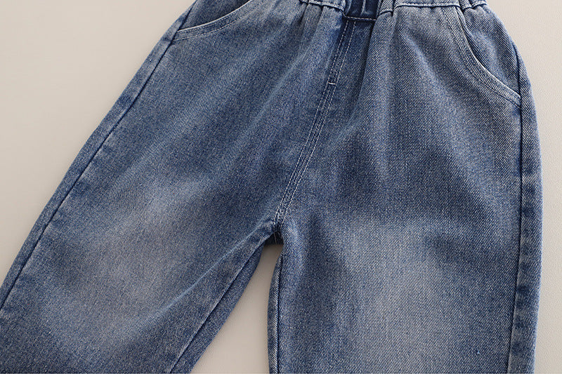 Conjunto Infantil Jeans Bolsinhos 3 Peças