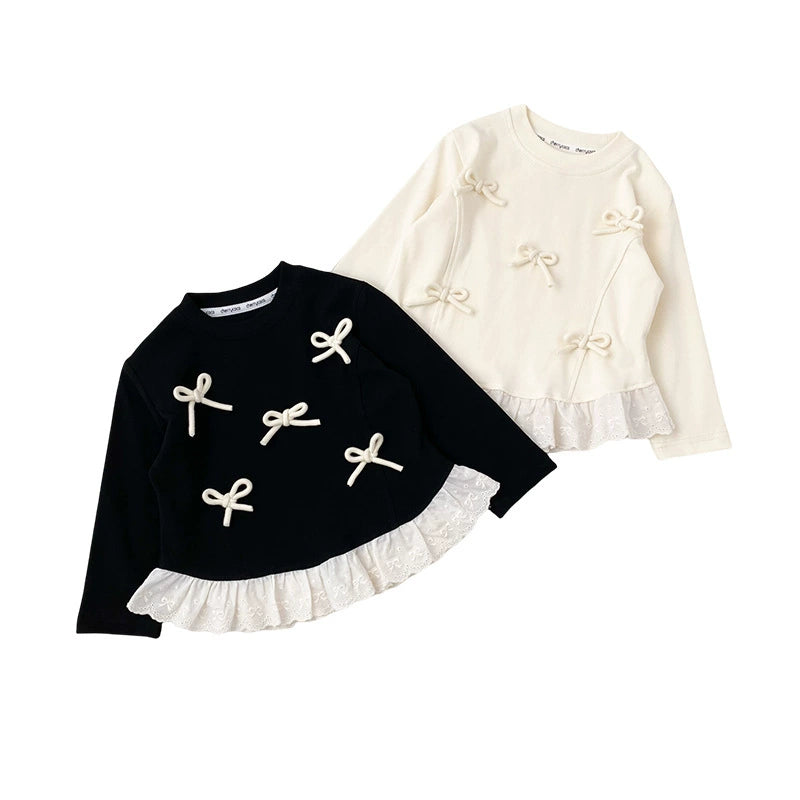Blusa Infantil Inverno Lacinhos