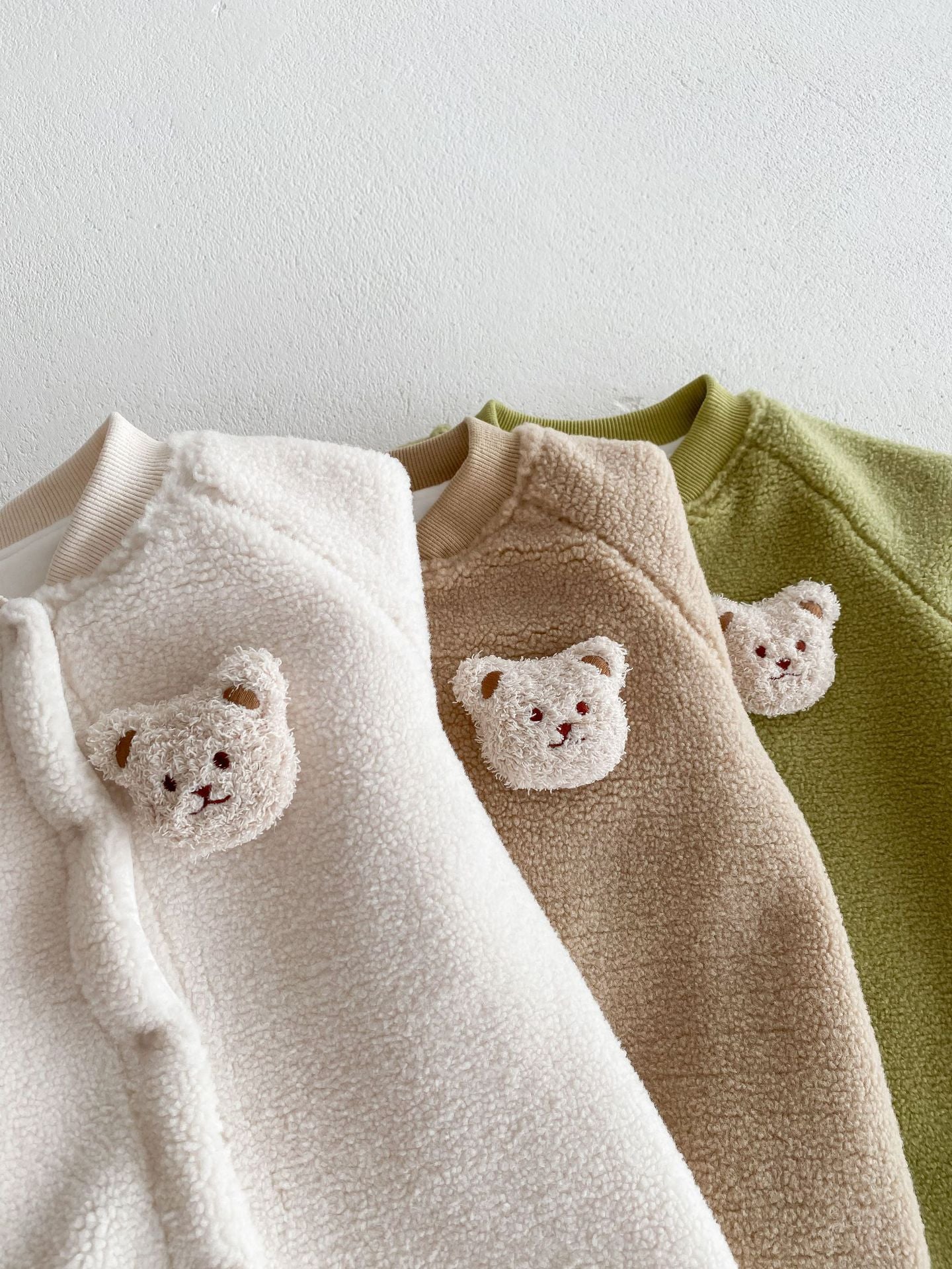 Macacão Infantil Pelúcia Botões Ursinho