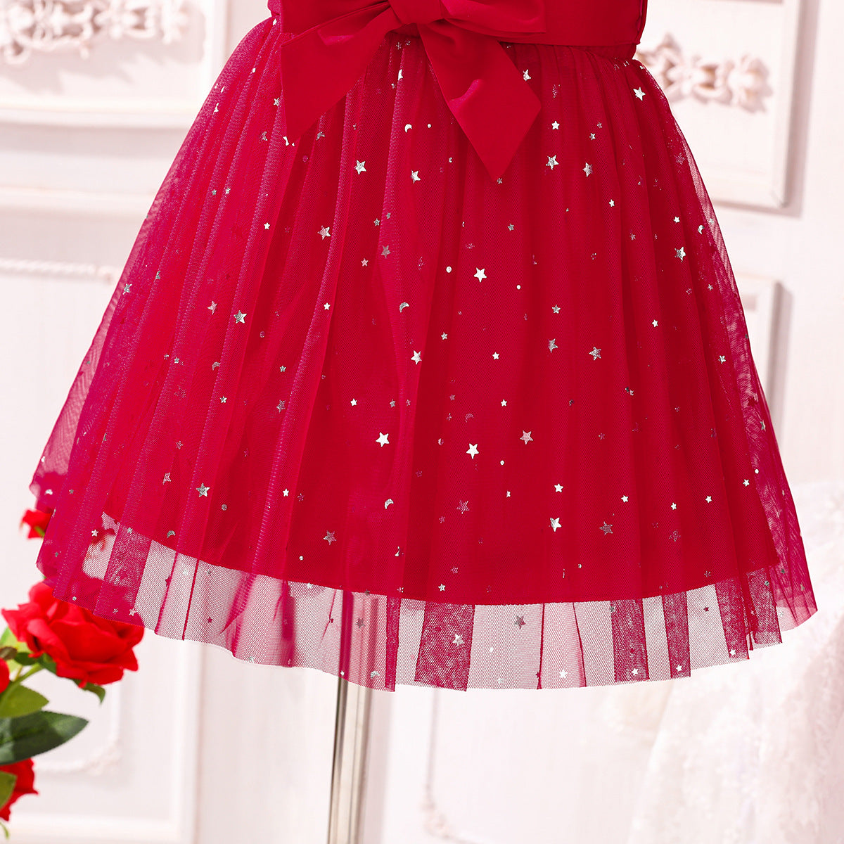 Vestido Infantil Estrelinhas Tule