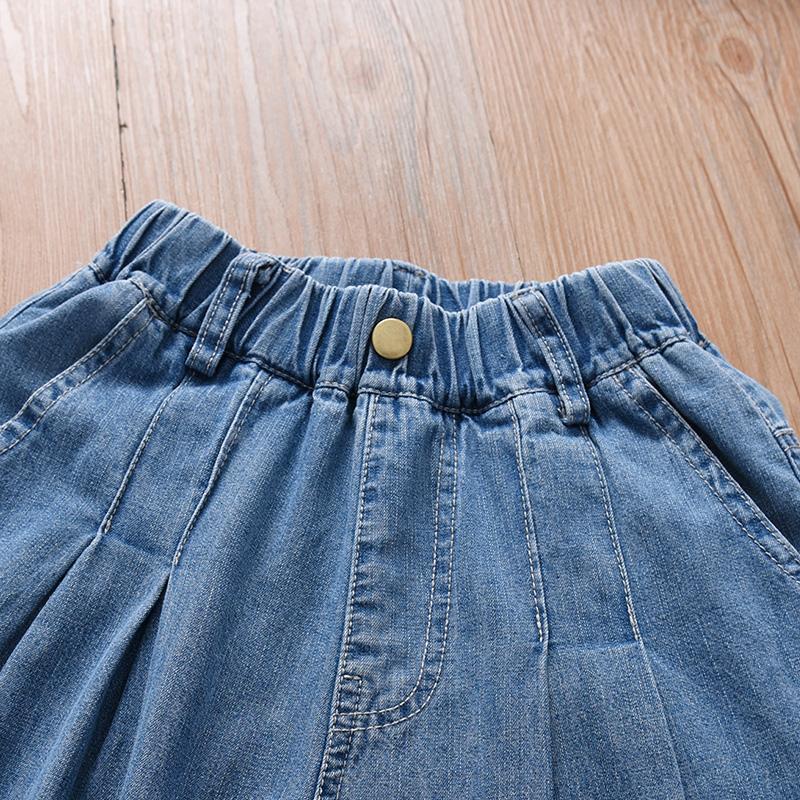 Calça Infantil Jeans Pantalona