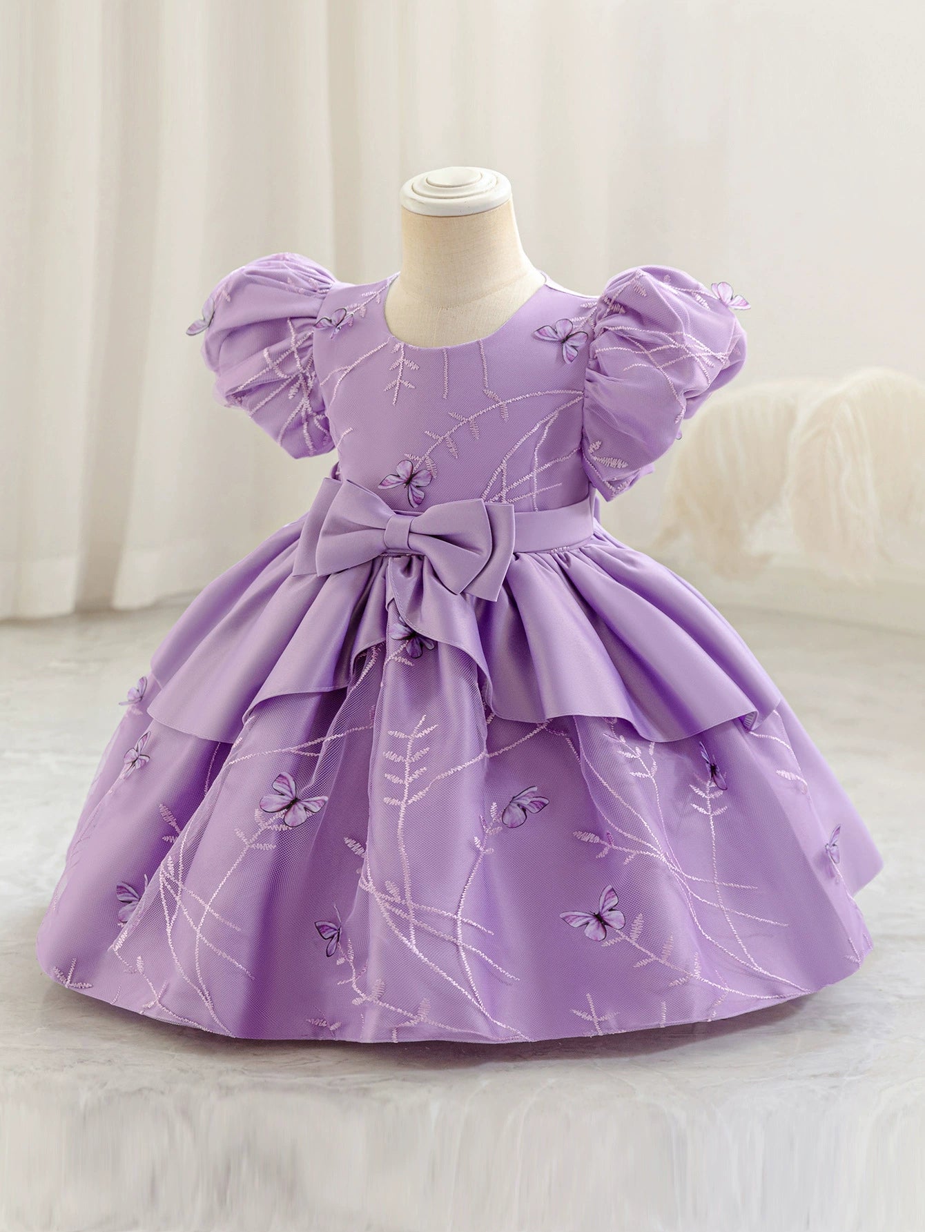 Vestido De Festa Infantil Laço Borboletinhas