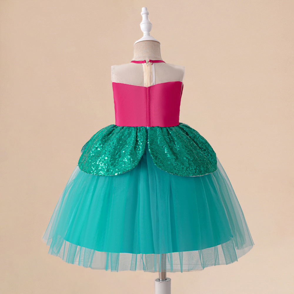 Vestido Infantil De Festa Sereia