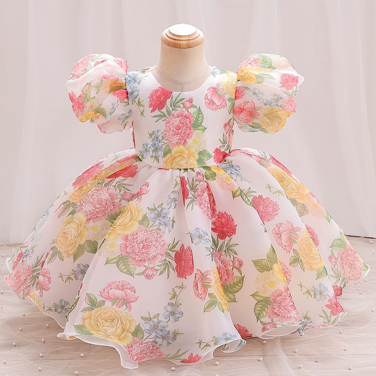 Vestido De Festa Infantil Floral