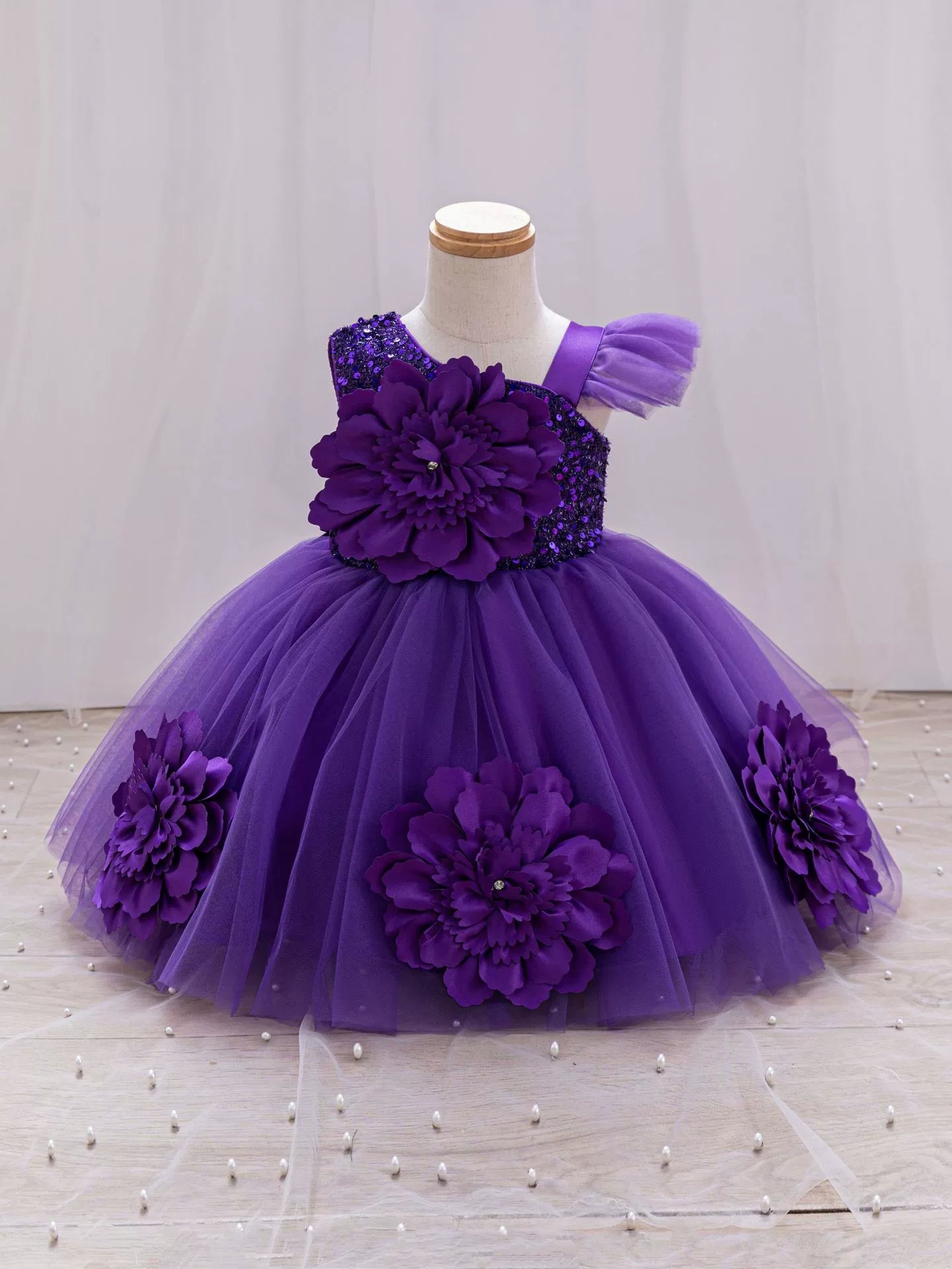 Vestido De Festa Infantil Flores