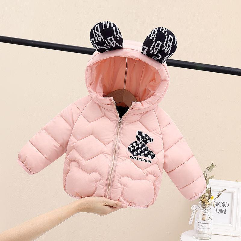 Jaqueta Infantil Puffer Ursinhos Orelhinhas