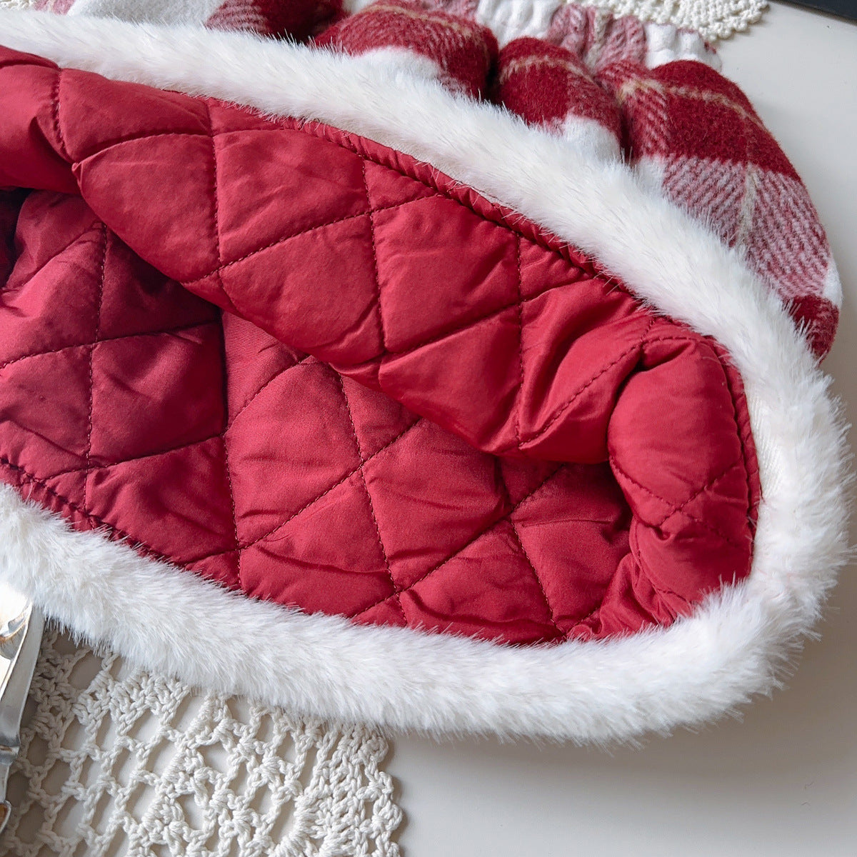 Conjunto Infantil Florzinha e Xadrez