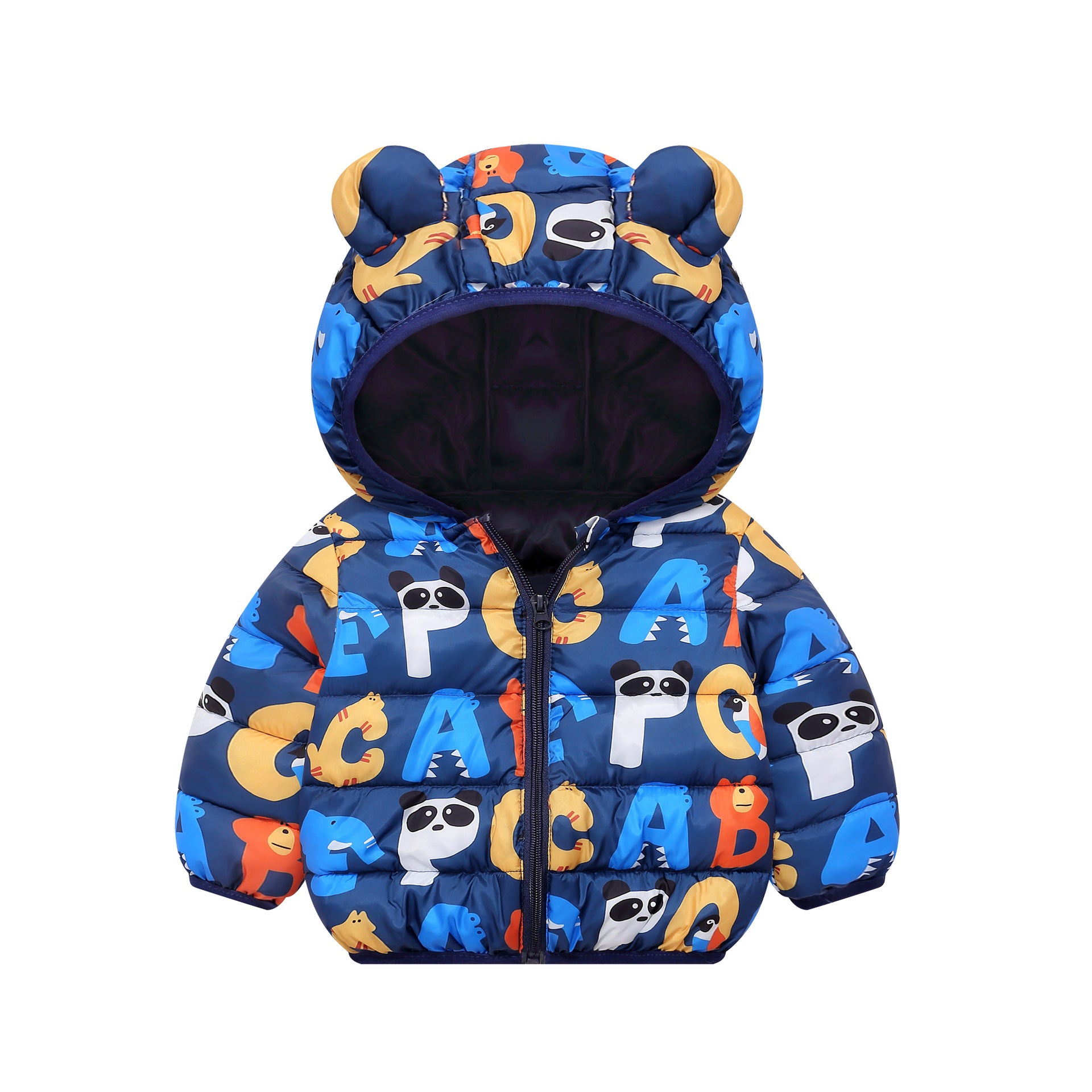 Jaqueta Infantil Puffer Estampas Orelhinhas