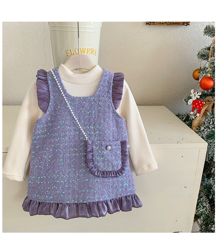 Conjunto Infantil  Feminino Inverno/ Verão Brilhante