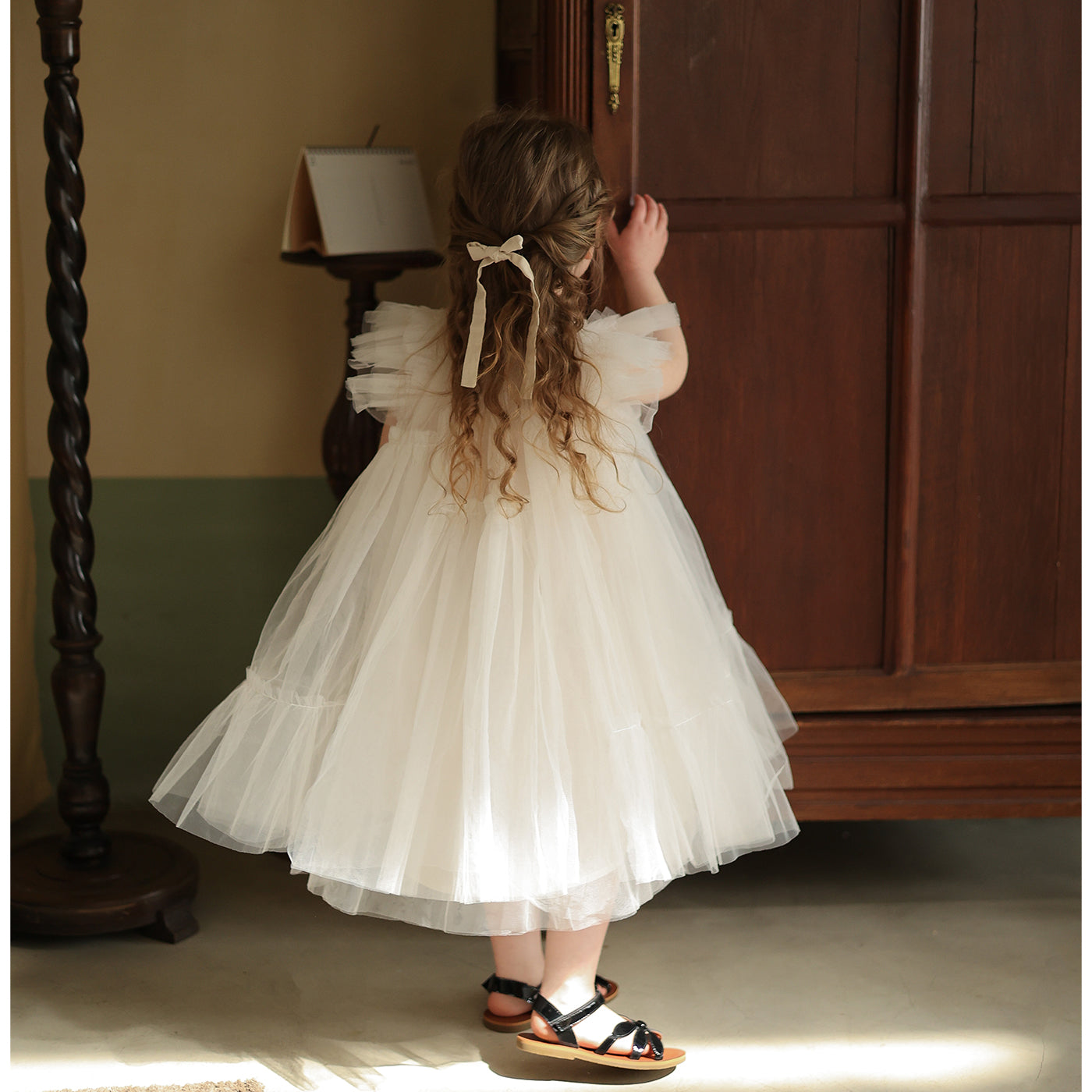 Vestido Infantil Branco Tule