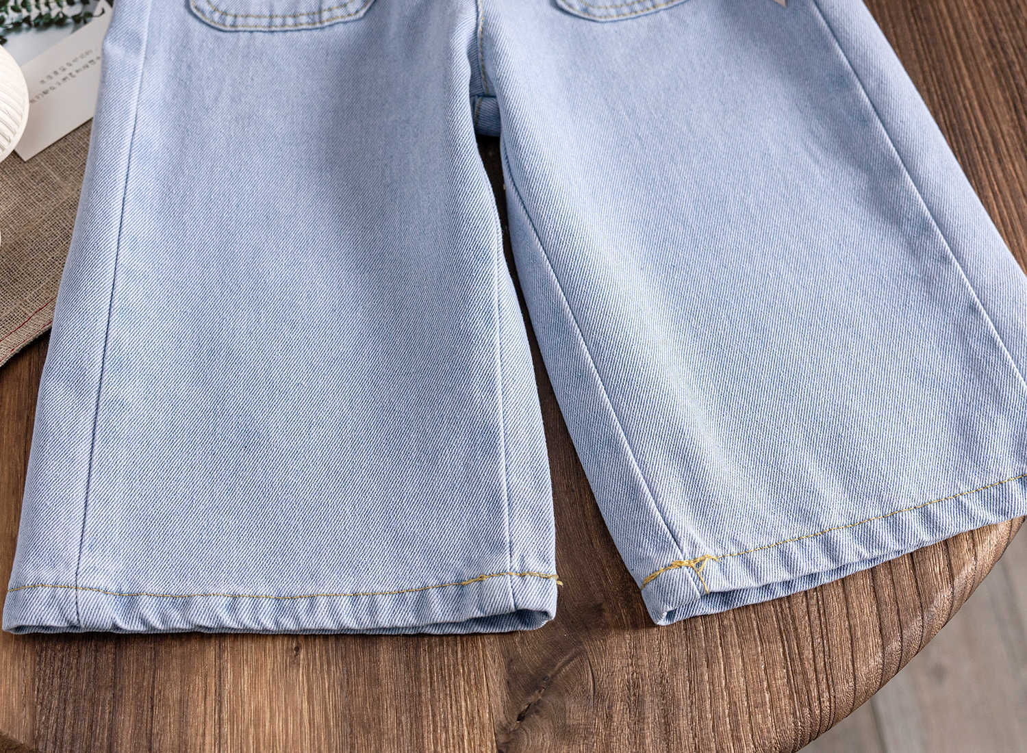 Calça Infantil Jeans Lacinhos