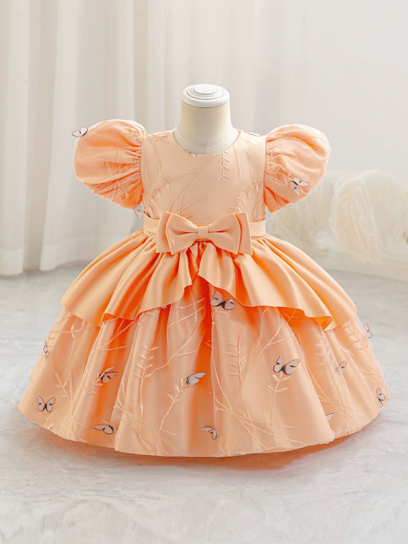 Vestido De Festa Infantil Laço Borboletinhas