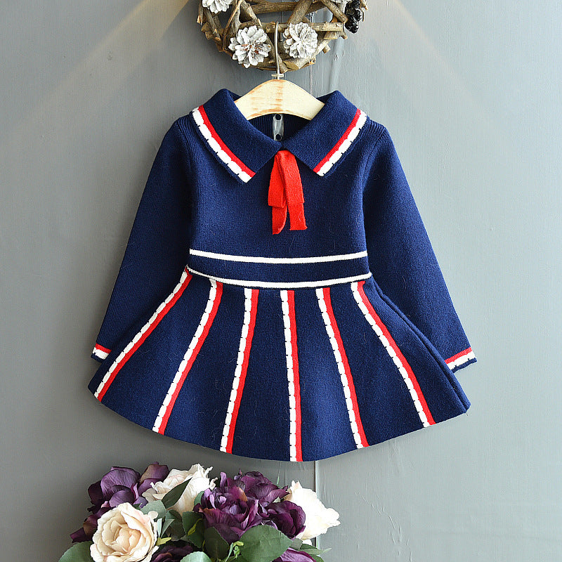 Vestido Infantil Inverno Plíssado Golinha