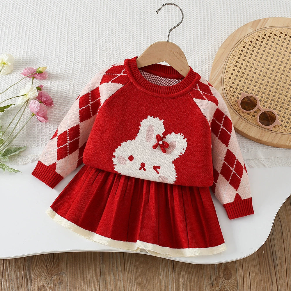 Conjunto Infantil Tricô Coelhinho