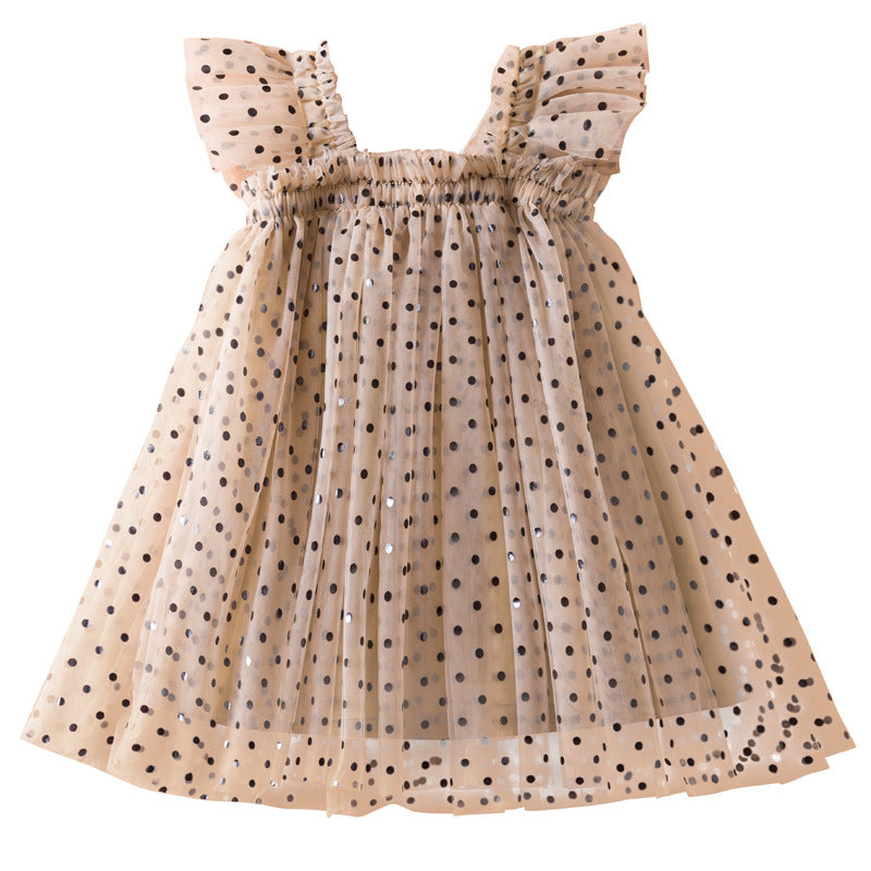 Vestido Infantil Tule Asinhas Estampas